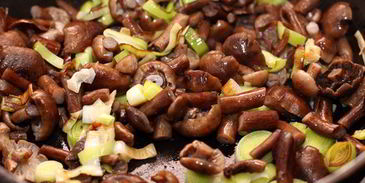 омлет с опятами