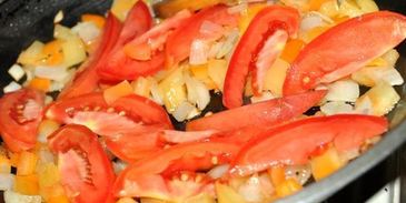 омлет с овощами