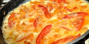 омлет с овощами