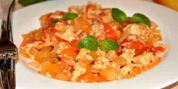 омлет с овощами