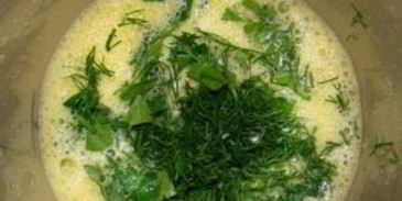 омлет с ветчиной