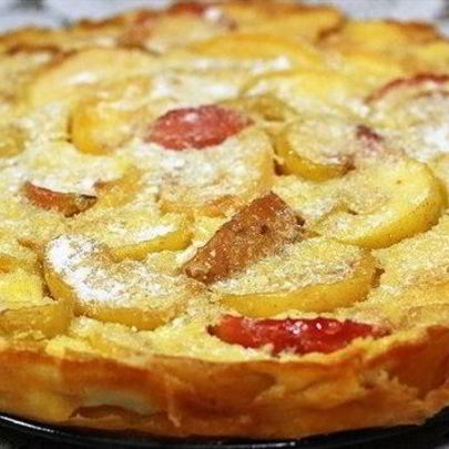 Омлет с яблоками