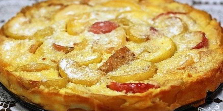 Рецепт омлета с яблоками