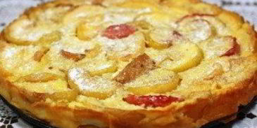 омлет с яблоками