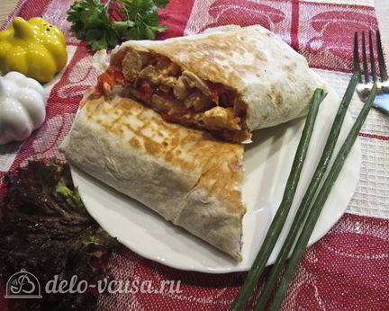 Омлет в лаваше