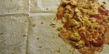 омлет в лаваше