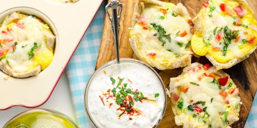 Рецепт омлета запеченного в тосте