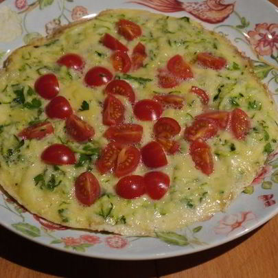 Сырный омлет с цукини