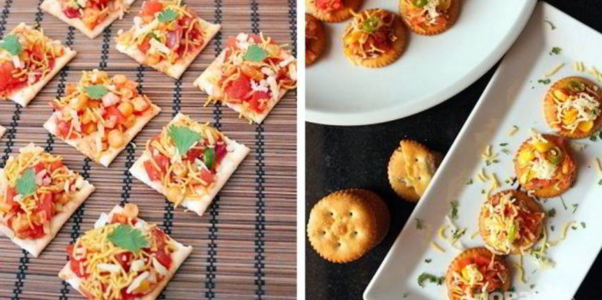 Рецепт острой закуски на крекерах