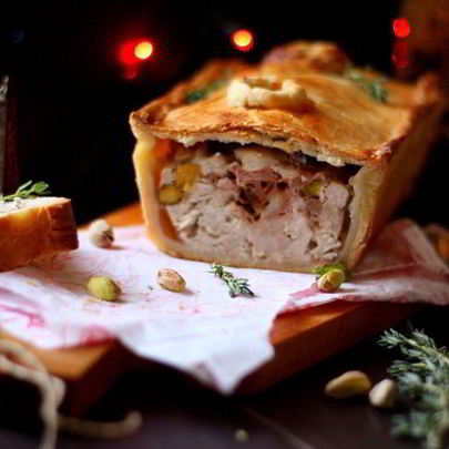 Мясной пирог Паштет в коре