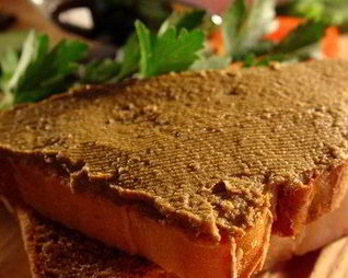 Паштет из брынзы, говяжьего языка и огурца