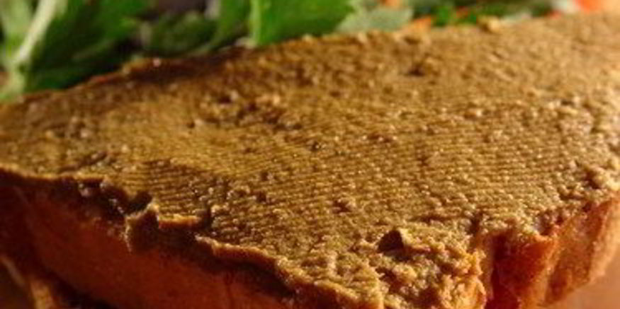 Рецепт паштета из брынзы, говяжьего языка и огурца