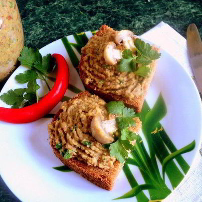 Паштет из фасоли с грибами