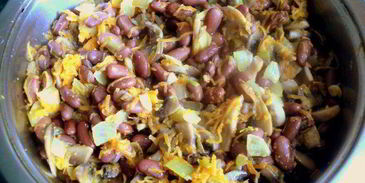 паштет из фасоли с грибами