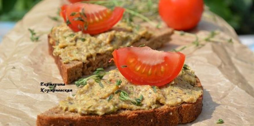 Рецепт паштета из кабачков с грибами