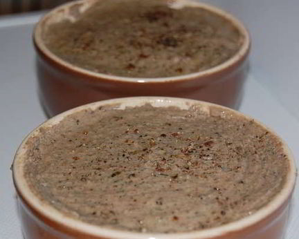 Паштет из куриной печени с грибами