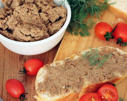 Паштет из куриной печени с морковью