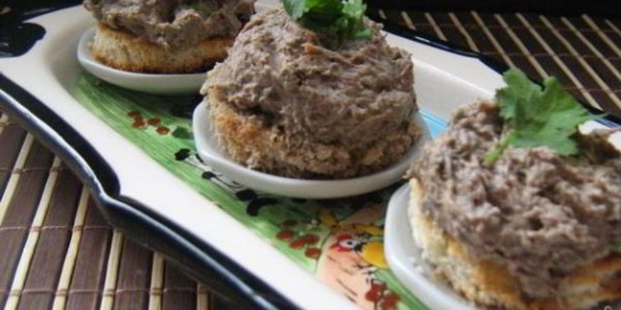 Рецепт паштета из шампиньонов