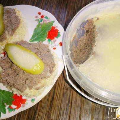 Паштет из утиных потрошков