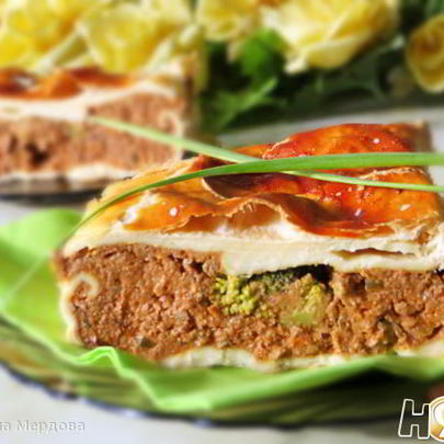 Печеночный паштет запеченный в тесте