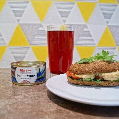 Закусочный паштет из тунца и нута