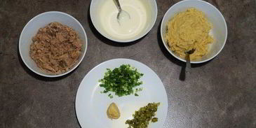 закусочный паштет из тунца и нута