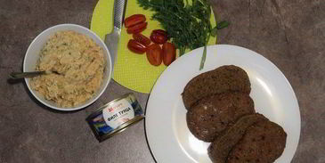 закусочный паштет из тунца и нута