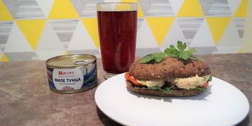 закусочный паштет из тунца и нута