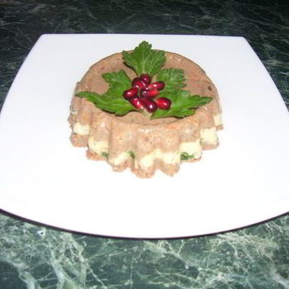 Желированный паштет с сыром