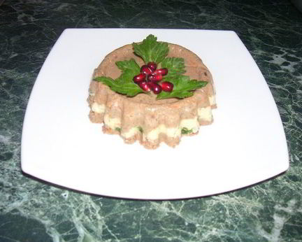 Желированный паштет с сыром