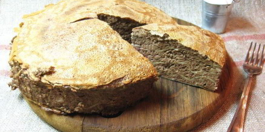 Рецепт печеночного блинного торта