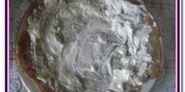 печеночный торт и печеночные рулеты с черемшой