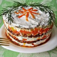 Рецепт Печеночного торта из говяжьей печени