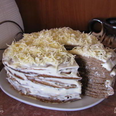 Печеночный торт Нежность