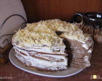 Печеночный торт Нежность