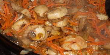 печеночный торт с грибами