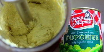 печеночный торт с нежным гороховым паштетом