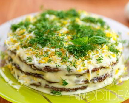 Печеночный торт в мультиварке