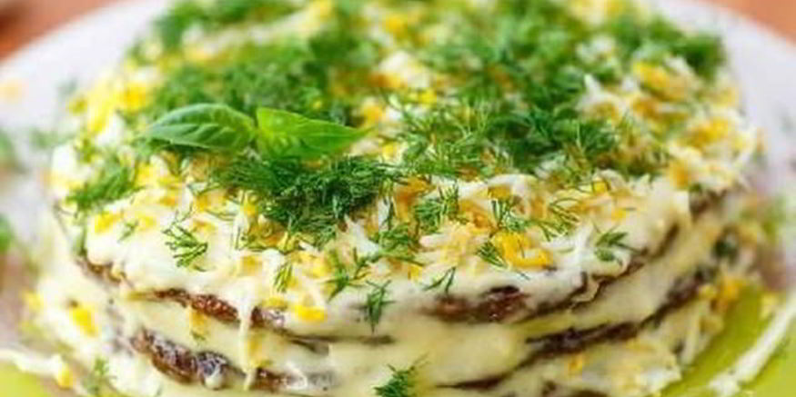 Рецепт печеночного тортика