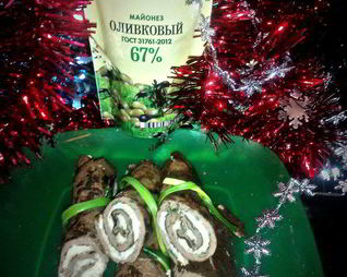 Печеночные рулетики