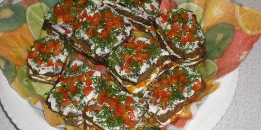 Рецепт печеночных тортиков праздничное настроение