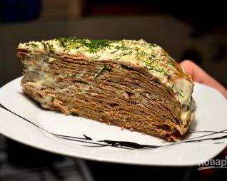 Простой печеночный торт