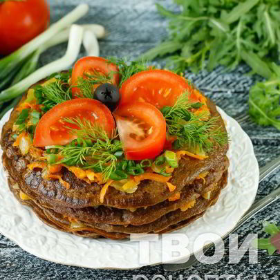 Торт из говяжьей печени