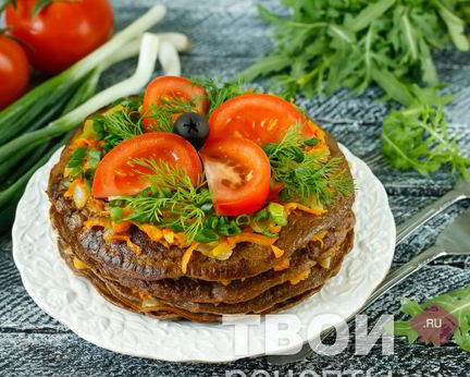 Торт из говяжьей печени