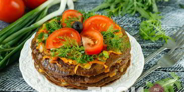 торт из говяжьей печени