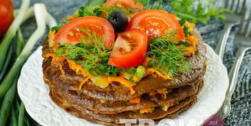 торт из говяжьей печени