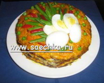 Тортик из печенки