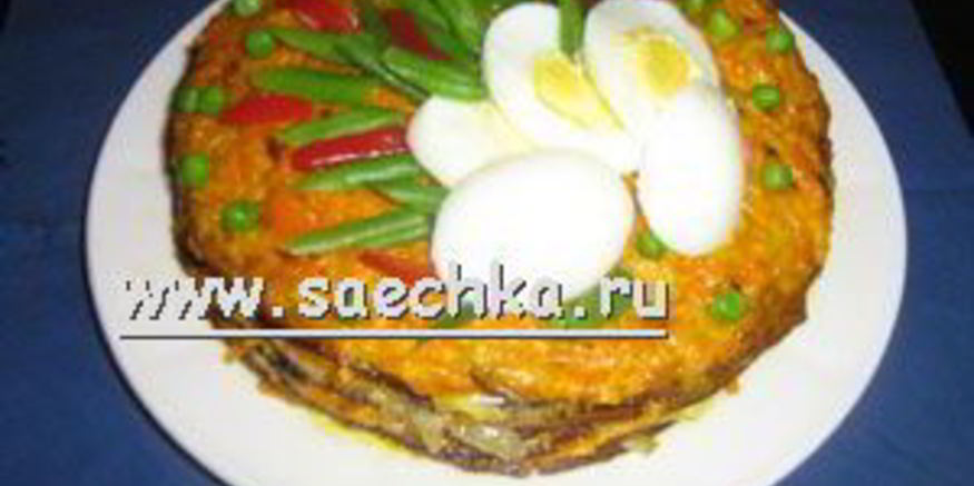 Рецепт тортика из печенки