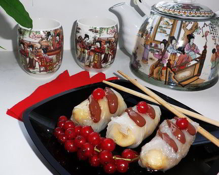 Банановые спринг-роллы