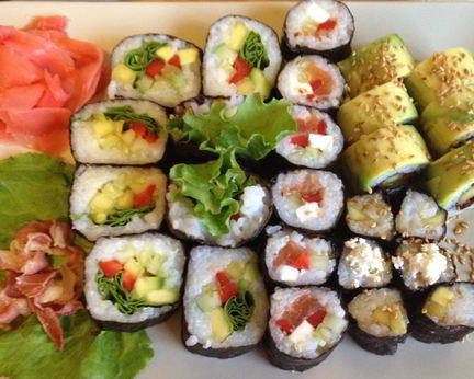 Овощной ролл с манго